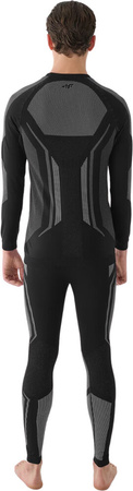 Legginsy bielizna termoaktywna męskie 4F M166 czarno-szare 4FWAW24USEAM166 20S