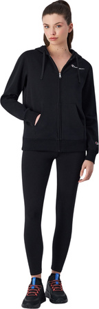 Bluza damska Champion Full Zip Hoodie czarna 117531 KK001