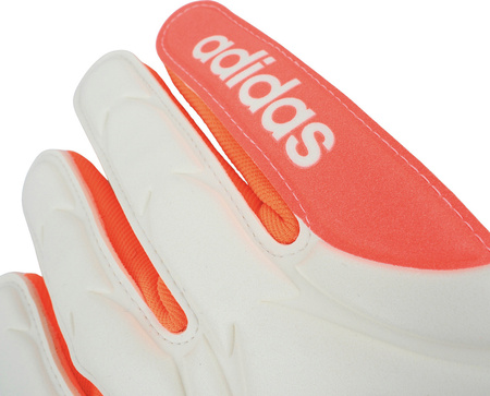 Rękawice bramkarskie adidas Copa League biało-pomarańczowe JN5343