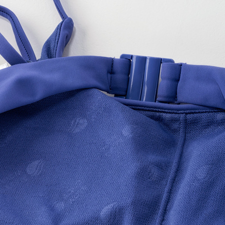 Dziecięca góra stroju kąpielowego Aquawave Norte Top Jr blue iris rozmiar 158