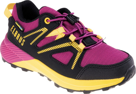Młodzieżowe buty trekkingowe turystyczne górskie wodoodporne Elbrus Vapus różowo-żółte rozmiar 34