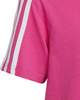 Koszulka dla dzieci adidas Essentials 3-Stripes Cotton Loose Fit Boyfriend Tee różowa IC3639
