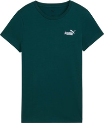 Koszulka damska Puma Ess 2 Color Small No. 1 Logo Tee (s) zielona 682373 75