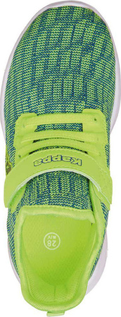 Buty sportowe szkolne miejskie dziecięce Kappa Gizeh limonkowo-niebieskie 260597K 3360