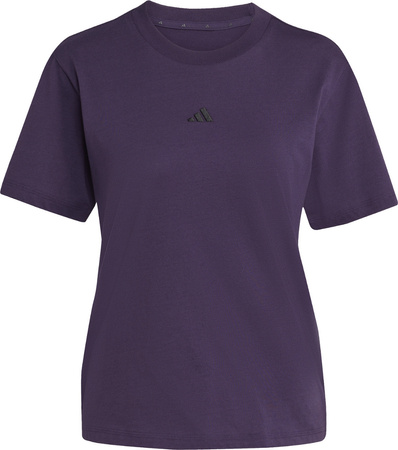 Koszulka damska adidas Essentials Small Logo Cotton fioletowa JY4966