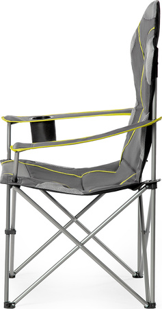 Krzesło fotel turystyczny składany Nils Camp NC3080 ciemnoszary 95x110x50cm