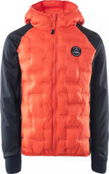 Dziecięca kurtka przejściowa softshell z ociepleniem pikowana Elbrus Emini Tb pomarańczowo-czarna rozmiar 158