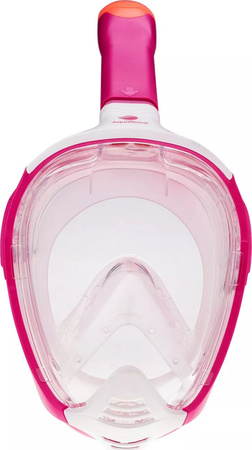 Dziecięca maska okularki pływackie do nurkowania pełnotwarzowa Aquawave Vizero Jr różowa