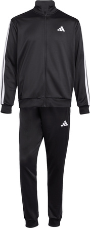 Dres męski adidas Sportswear Basic 3-Stripes French Terry czarny JC5375