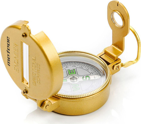 Busola metalowa okrągła Meteor złota 8191/71001