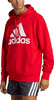 Bluza męska adidas Essentials French Terry Big Logo Hoodie czerwona IC9365