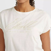 Damska koszulka z krótkim rękawem O'neill ESSENTIALS O'NEILL SIGNATURE T-SHIRT snow white rozmiar S