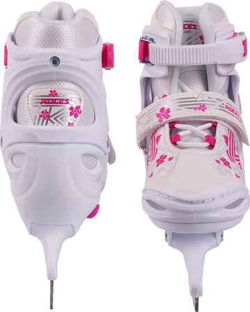 Łyżwy Roces Jokey Ice 3.0 Girl biało-różowe 450708 01
