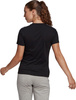 Koszulka damska adidas Essentials Slim T-Shirt czarna GL0784