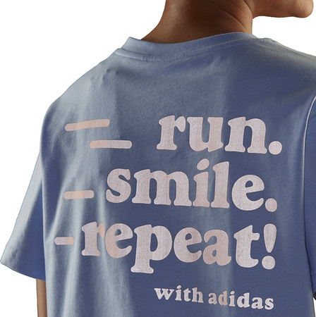 Koszulka damska adidas Signature Tee fioletowa GV1344