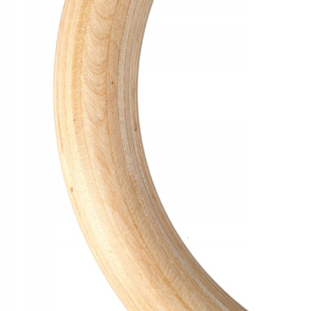 Drewniane kółka gimnastyczne z miarką karabińczyk HMS PREMIUM TX08