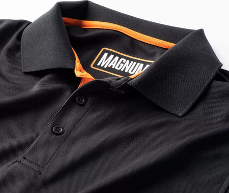Męska koszulka polo turystyczna militarna Magnum Polo czarna rozmiar S