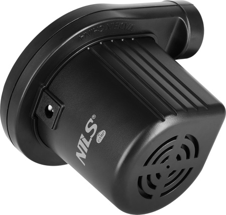 Pompka elektryczna turystyczna do materaca + przejściówki 230-12V Nils Camp NC17115 czarna