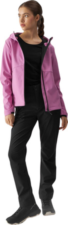 Kurtka damska softshell 4F F285 różowa 4FWAW24TSOFF285 54S