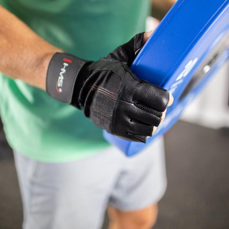 Rękawiczki kulturystyczne na siłownię HMS rst04 czarne rozmiar XXL