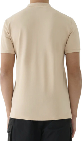 Koszulka męska polo 4F M555 beżowa 4FWAW25TPTSM555 83S