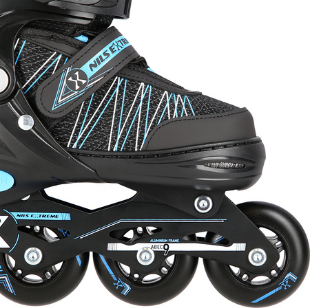 Łyżworolki z wymienną płozą hokejową 2w1 łyżwy rolki Nils Extreme NH11912 rozmiar S 31-34
