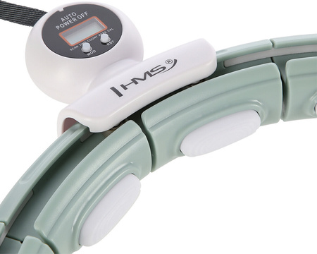 Hula hop z magnesem i obciążnikiem licznik HMS hhm15 zielone