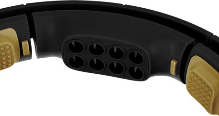 Zestaw Hula hop magnetyczny czarno-złote HHM13 z licznikiem HMS pas wyszczuplający BR163