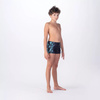 Dziecięce bokserki kąpielowe Aquawave ATOS JR black scuba blue logo print rozmiar 164