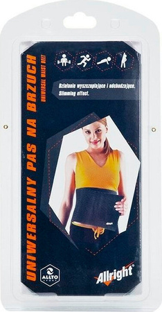 Pas wyszczuplający Allright szeroki 25cm szary
