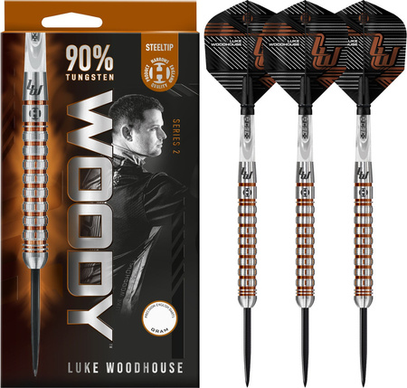 Rzutki Harrows Woody Luke Woodhouse 2 90% steeltip 3szt.