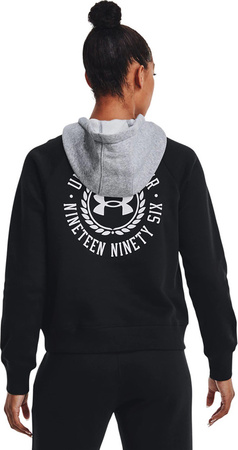 Bluza damska Under Armour Rival Fleece CB Hoodie czarna 1373031 001