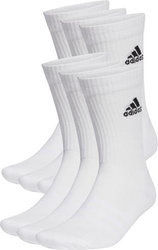 Skarpety adidas Cushioned Sportswear Crew Socks 6 Par białe HT3453