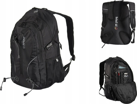 Plecak sportowy szkolny miejski Hi-tec Mandor 20l czarny