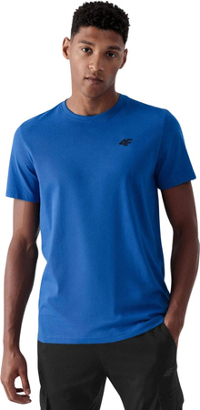 Koszulka męska 4F M1895 3pak granatowa, niebieska, biała 4FWSS24TTSHM1895 91S