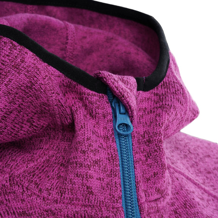 Bluza rozpinana z kapturem damska Bjorn Cabianca fuksja HE934756
