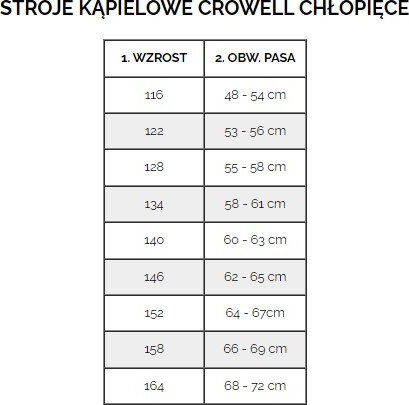 Kąpielówki dla chłopca Crowell Lenny kol.02 granatowo-pomarańczowo-niebieskie