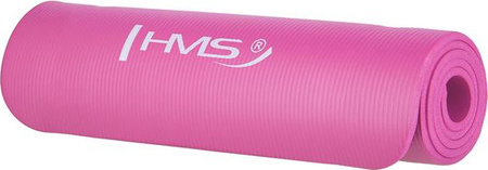 Mata antypoślizgowa do ćwiczeń jogi yogi fitness HMS ym03 różowa 183 x 61 x1cm
