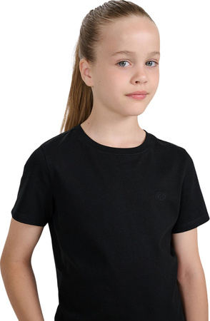 Koszulka dla dziewczynki 4F F2332 czarna 4FJWMM00TTSHF2332 20S