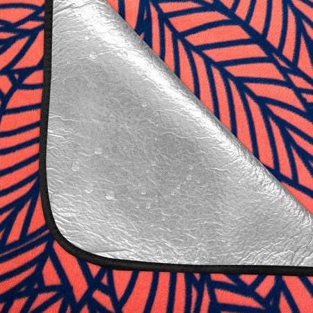 Koc piknikowy plażowa mata Spokey Picnic Leaf 180 x 210 cm 927387