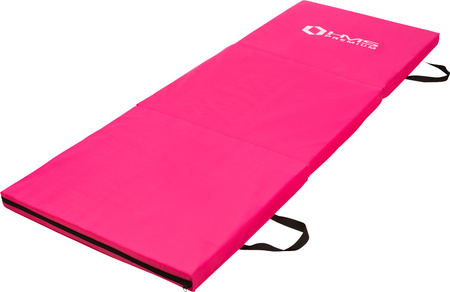 Materac gimnastyczny składany Hms Premium MGS02 1800x600 mm różowy