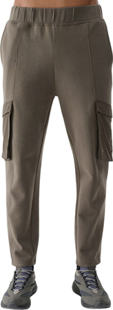 Spodnie męskie 4F CAS M0990 ciemny brąz 4FWSS25TTROM0990 80S