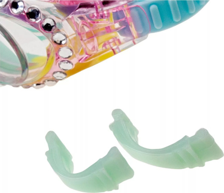 Dziecięce okularki Aquawave PRINCESSA JR rainbow/crystal/transparent rozmiar uniwersalny