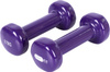 Hantle hantelki winylowe ciężarki do ćwiczeń Profit fioletowe 2x0,75 kg