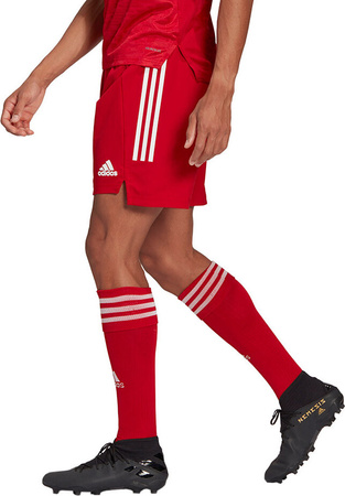 Spodenki treningowe krótkie męskie adidas Condivo 21 Primeblue Shorts czerwone GJ6810