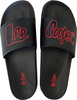 Klapki męskie Lee Cooper czarno-czerwone LCW-24-42-2484MC