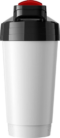 Bidon shaker butelka sportowa na wodę siłownia NO10 600ml biały