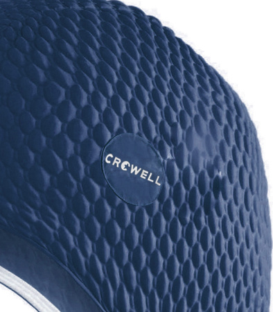Czepek pływacki bąbelkowy Crowell Java granatowy kol.4
