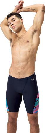 Męskie bokserki kąpielowe spodenki basenowe pływackie Speedo Alov Digi V-cut Jam Am rozmiar L