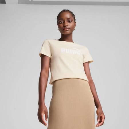 Koszulka damska Puma ESS No.1 Logo Tee beżowa 682371 87